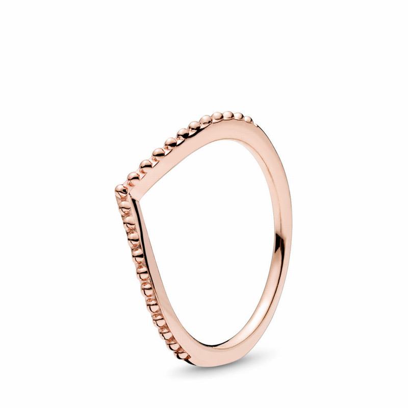 Pandora Rose™ Beaded Wish Stackable Ring Ireland - Pandora Rose - 589203AVD